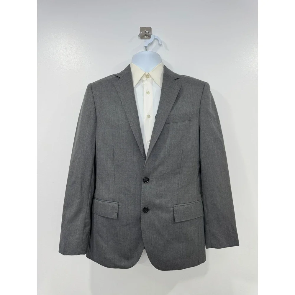J. Crew Men Grey Loro Piana Wool Ludlow Blazer Pant Suit 36S 31